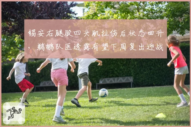 锡安右腿股四头肌拉伤后状态回升，鹈鹕队医透露有望下周复出迎战强敌