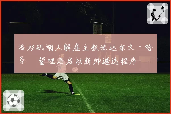 洛杉矶湖人解雇主教练达尔文·哈姆 管理层启动新帅遴选程序